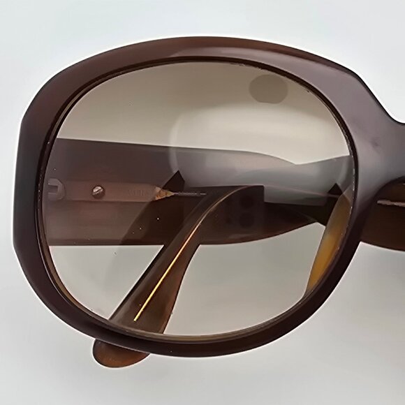 Versace Mod 4052 402/13 Brown Gold Frame Brown Lens Oversized Sunglasses 61mm